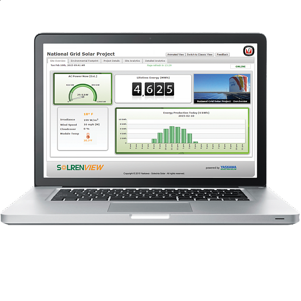 SolrenView web-based monitoring for PV system