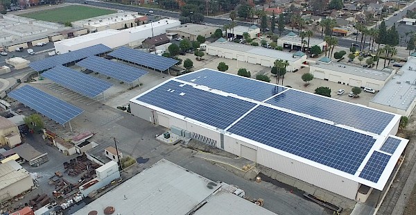 1-MW installation on California Goodyear Rubber Manufacturing Facility by REP Solar with Yaskawa – Solectria Solar PV inverters.
