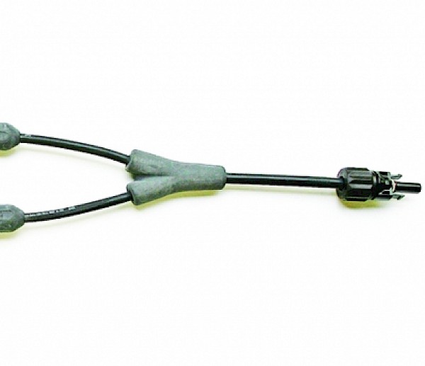 An example of a Y-connector assembly with integral inline fuses is shown here.