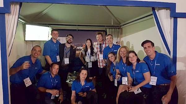 Some of our team members at the opening reception last Monday night at SPI 2016